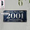 Tin Sign  Vintage Durable Metal Plaque Wall Decor Home Office Bar Man Cave Global City Coordinate Birth Year License Plate W