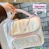 Large Capacity Cute Waterproof PU Zipper Toiletry Bag for Student Travel