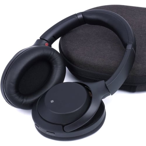 SOULWIT Replacement Ear Pads and Cushions for Sony WH-1000XM3 (WH1000XM3) Over-Ear Headphones, Soft Protein Leather and Noise-Isolating Memory Foam Ea