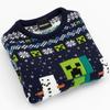 Minecraft Childrens/Kids Creeper Wool Christmas Jumper