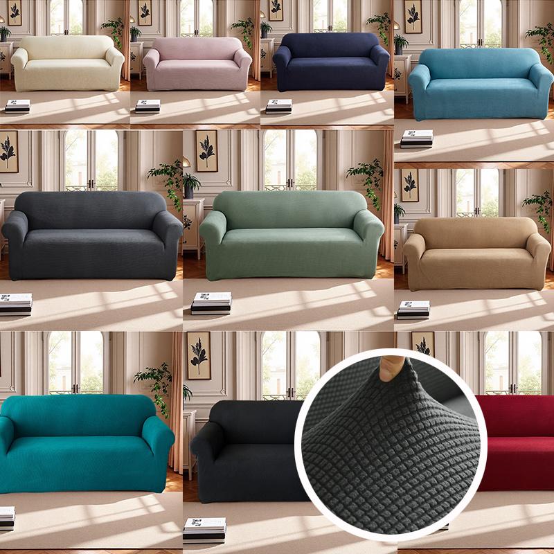 1/2/3/4 Seater Sofa Cover for Living Room L Shaped Corner Sofa Cover Stretch Sofa Slipcovers Elastic Thick Armchair Couch Cover