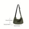 Borsa a tracolla da donna, borsa vintage, borsa a mano in tela, borsa a tracolla per adolescenti, borsa casual, borsa a tracolla