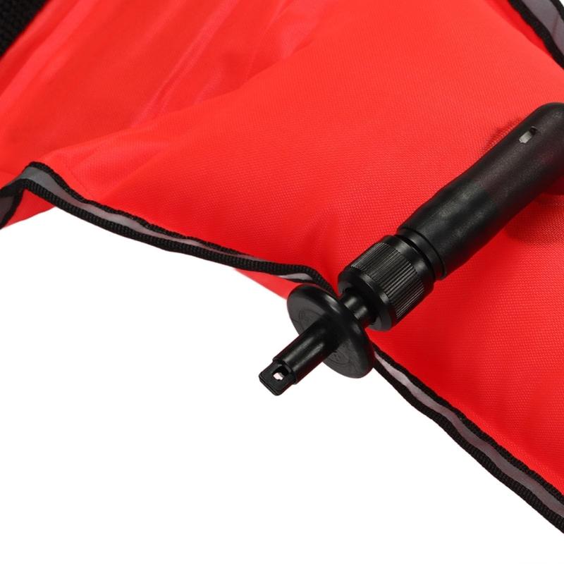 High Visible Inflatable Diving Buoy Float Signal Tube Scubas Diving Surfaces Marker Buoy for Scubas Diving Snorkeling