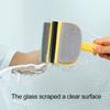 2 In 1 Window Cleaning Tool Squeegee Sponge Scrubber Scraper Cleaner Brush for Shower Door Bathroom