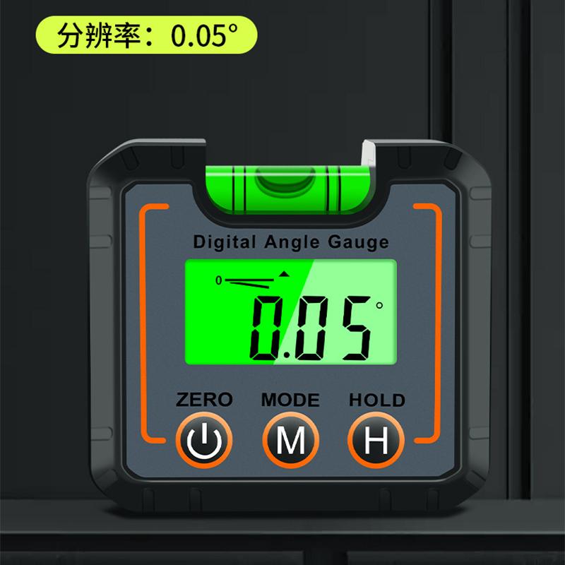 Mini Digital Electronic Angle Gauge Portable Protractor Inclinometer with Magnetic Base 0-90 Degree Laser Level with LED Screen