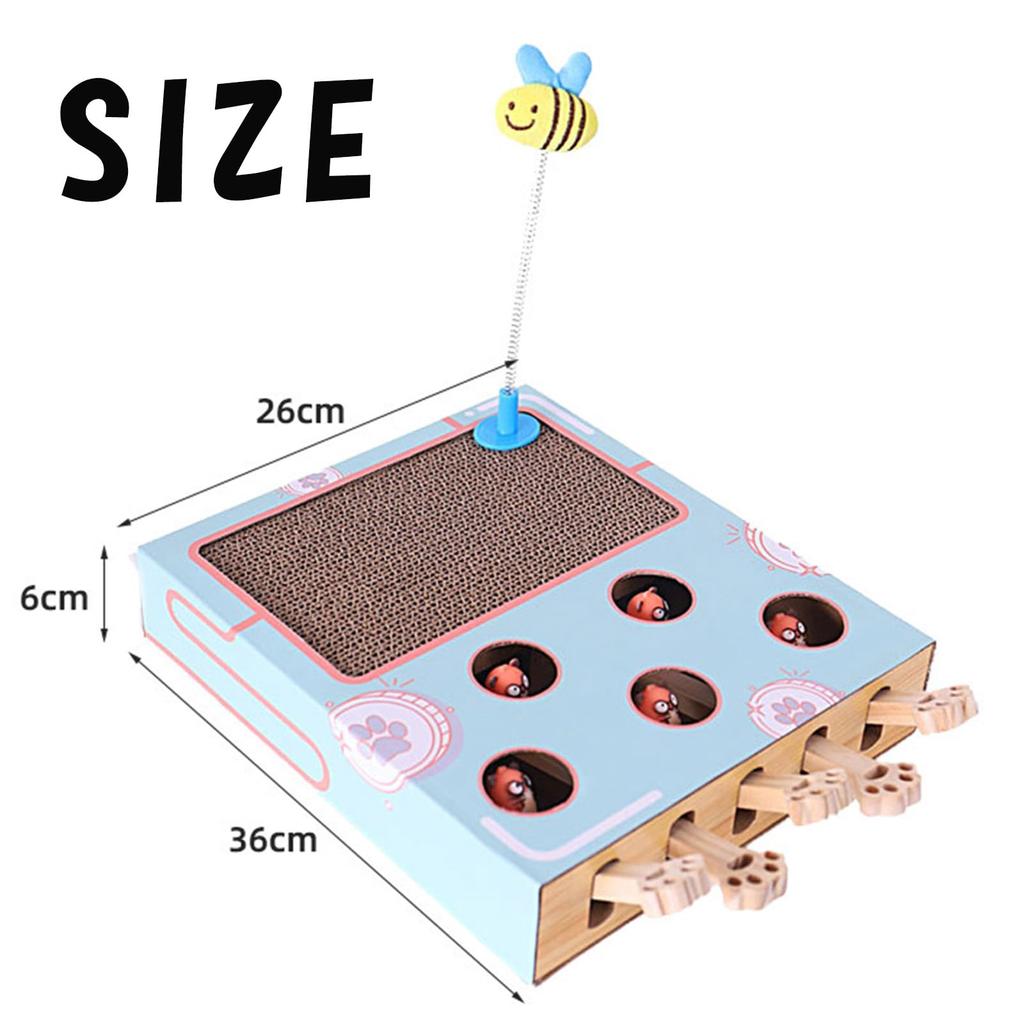 Hyack Cat Cat Toy Cat Teaser Cat Cat Mole Scratching Stress Relief Whack-a-Mole Whack-a-Mole