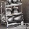 Yunshuang Multifunctional 3-Tier Countertop Kitchen Storage Rack