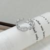 Wind Fashion Super Fairy Love Zir*****Pen Ring Niche High Sense Stacking Wearing Personalized Ring