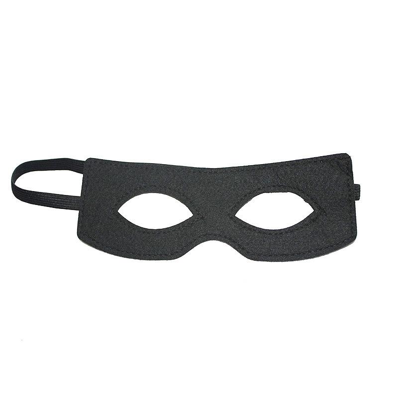 Vícebarevné plstěné masky Oční masky Polomaska Cosplay rekvizity s elastickou páskou pro Halloweenskou maškarní párty