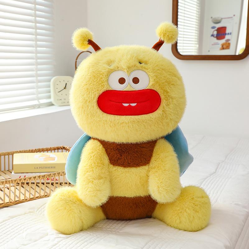 

Ugly cute sausage mouth little bee plush toy cute cloth doll children sleeping pillow 35Cm 0.32kg