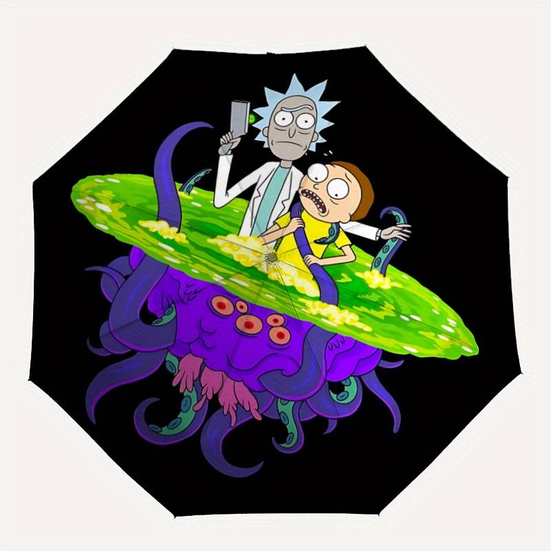

1pc Rick SanchezMorty Smith Windproof Automatic Windproof Umbrella, Lightweight for Women/Men, Perfect Christmas Gift a0811205