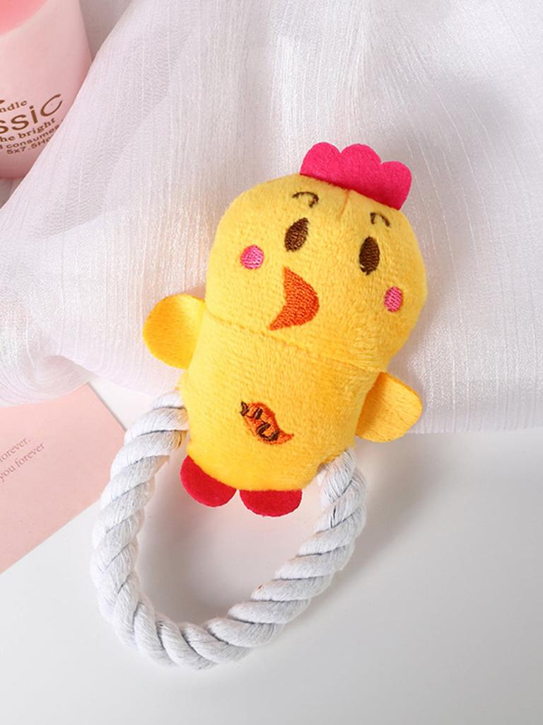 1pc-Pet Companion Plush Toys, Dog Interactive Toys Bite Toys - Random Colors