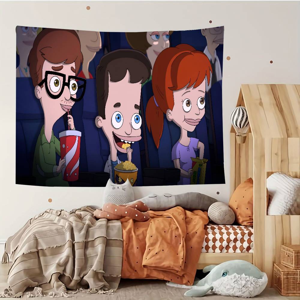 BBig Mouth Cartoon Tapestry Customizable Tapestries Of Various Styleswall Hangings Celebrity Photo Printingwall Hangings