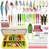 Fishing Lure Set Freshwater Saltwater Bait Minnow Spoon Soft Hard Frog Bass Trout Pike