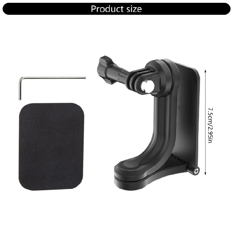 MultiAngle Magnetic Camera Bracket With Reinforced Adhesive Plate Secure Attachment For Pocket 3/Action5 Photography