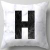 Marble Letter Print Pillowcase Decorative Pillow Sofa Cushion Cover Home Decor Pillowcase