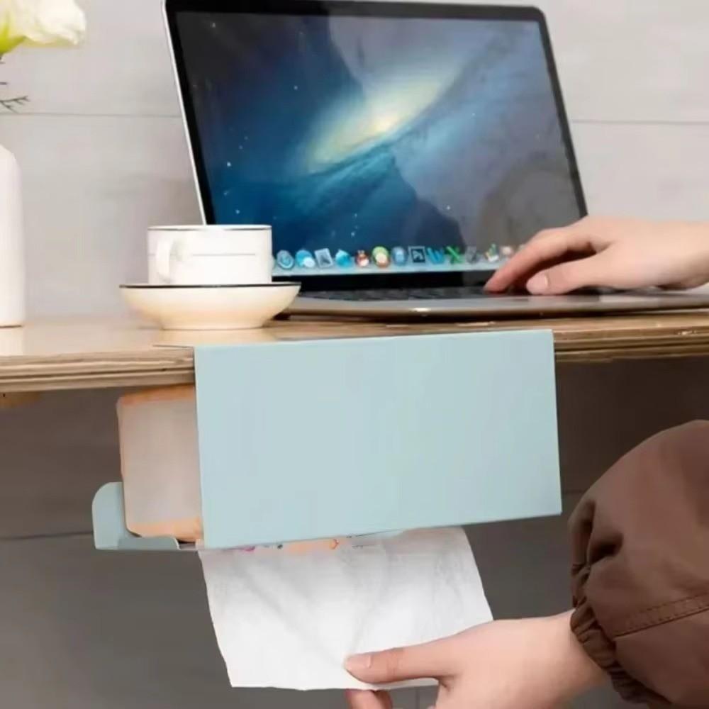 Strong Load-bearing Tissue Box Holder Drill-Free Installation Paper Towel Holder  Toilet