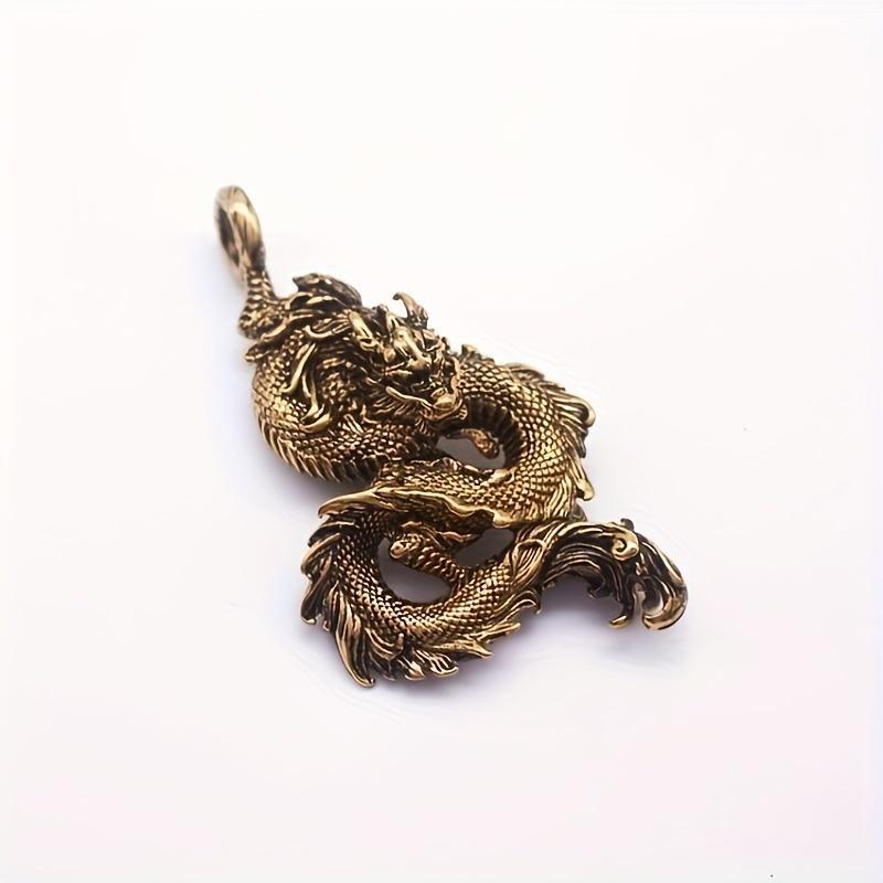 

Винтажное индивидуальное властное мужское ожерелье с подвеской в ​​виде дракона в стиле хип-хоп, панк и зодиака