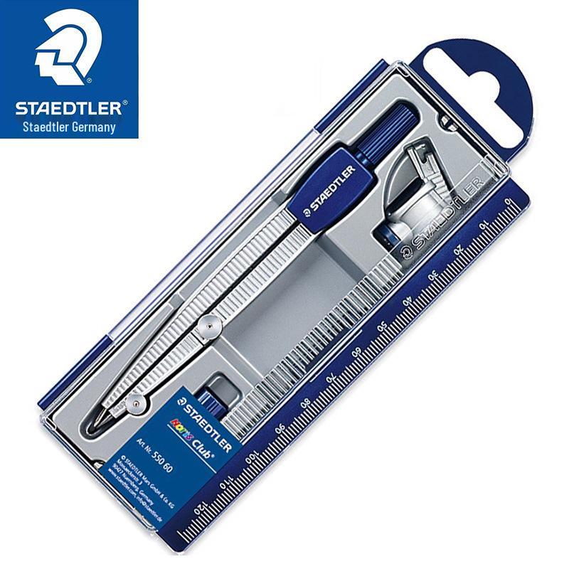 STAEDTLER 550 60 Student Drafting Exam Set with Compass & Pen Nib Adapter
