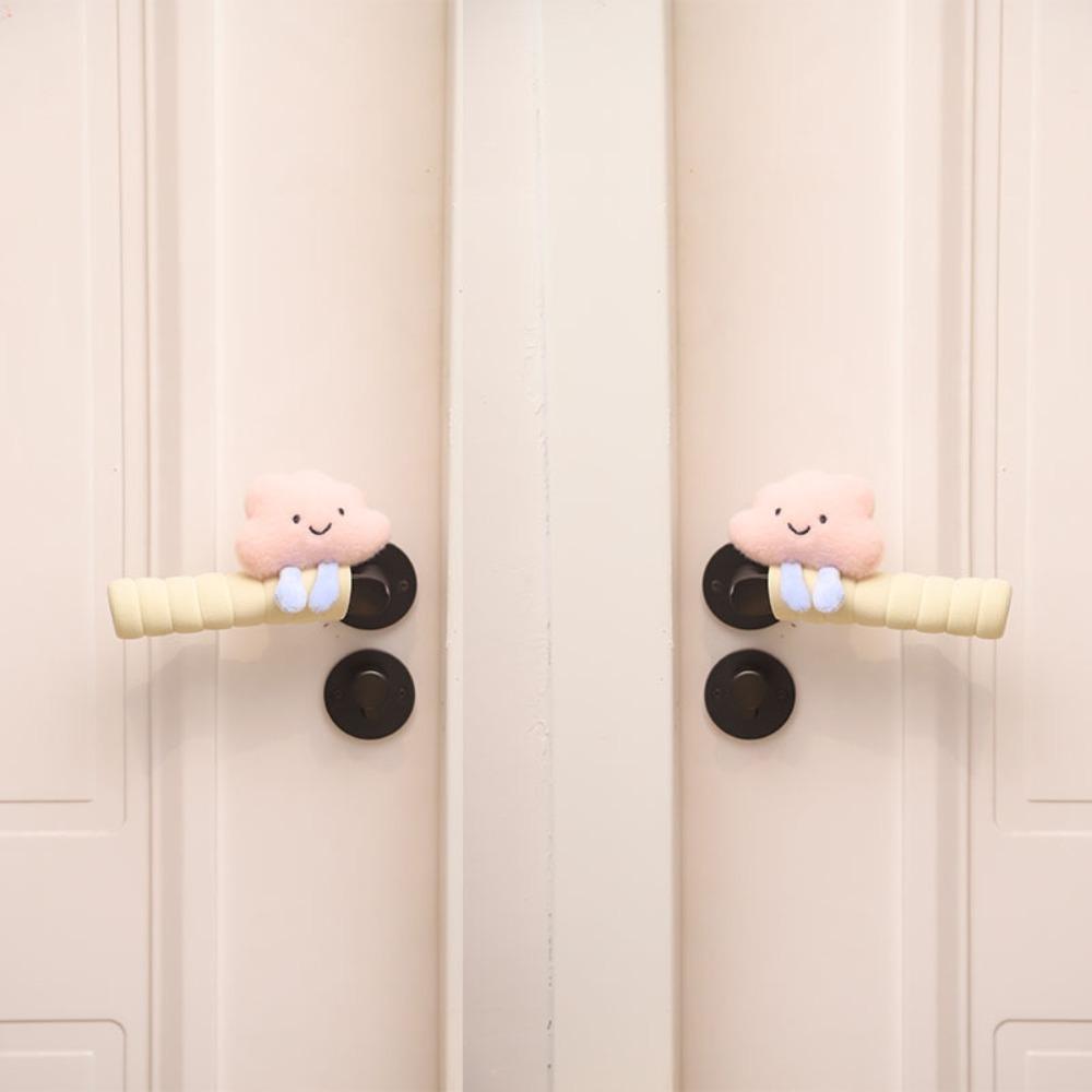1 Pair Cartoon Door Handle Protector PEVA Furniture Decoration Useful Door Handle Cover  for Bedroom