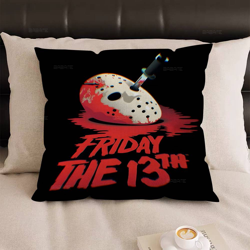 Jason V-Voorhees Horror Personalized picture text home decorative pillows Household Gifts 45x45cm