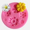3D květinové silikonové formičky Fondant Řemeslný dort Cukroví Čokoláda Sugarcraft Ledové pečivo Forma na pečení