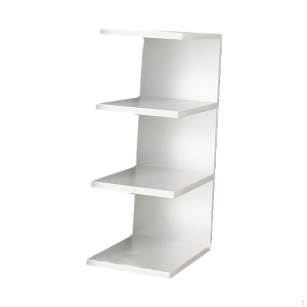 3 Tier Desk Bookshelf, Corner Book Organizer, Office Display Stand, for Bedroom