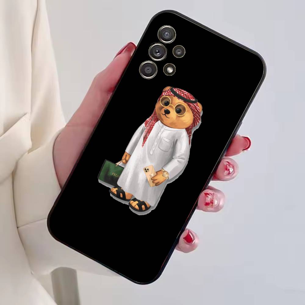Fashion B-Baron Filou B-Bear Phone Case For Samsung S25,S24,S21,S22,S23,S30,Ultra,S20,Plus,Fe,Lite,Note,10,Black Cover
