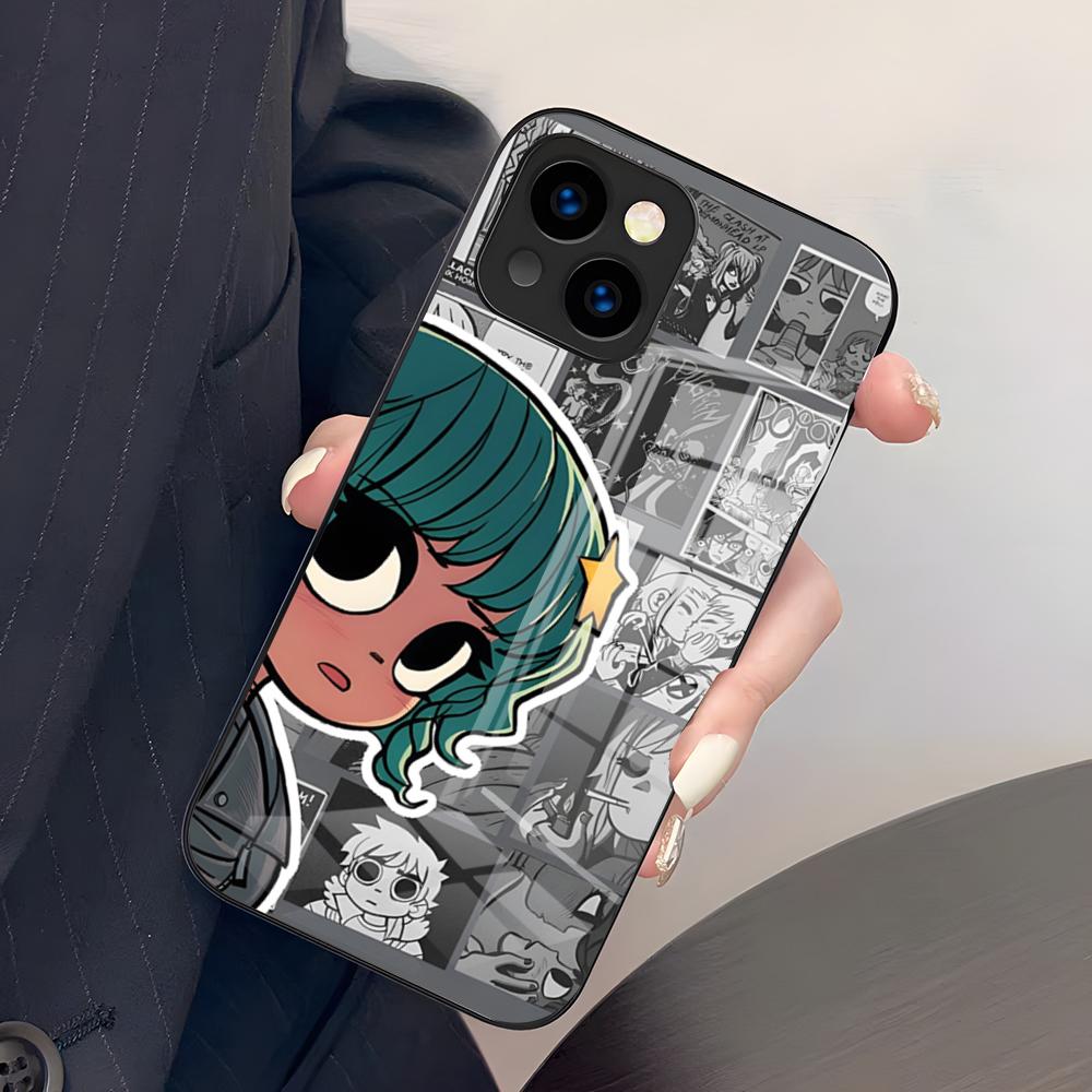 

S-Scott P-Pilgrim Phone Case For IPhone 17 Pro Max 15 Pro 16 14 Plus 12 13 Mini 11 Pro Shockproof Glass Cover iPhone15 Pro