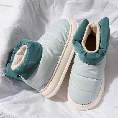 Pantoufles en coton à la mode d'hiver, pantoufles d'intérieur, chaussures de Couple pour femmes
