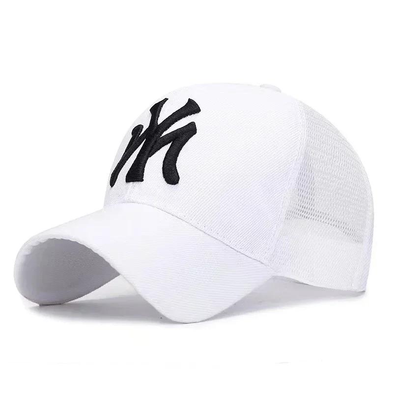 Hat Summer Embroidery Letters Breathable Duck Tongue Cap Female Sports Sun Hat Male Casual Outdoor Mesh Baseball Cap