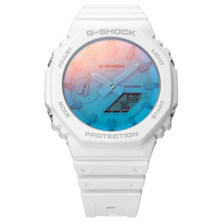Casio Montre Bleue pour Homme GA-2100TL