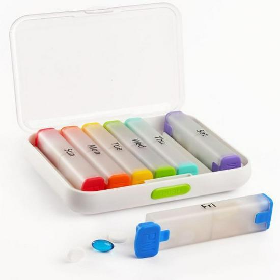 Cross-Border Portable Pill Box Organizer: 7-Day Multi-Compartment Sealed Pill Dispenser