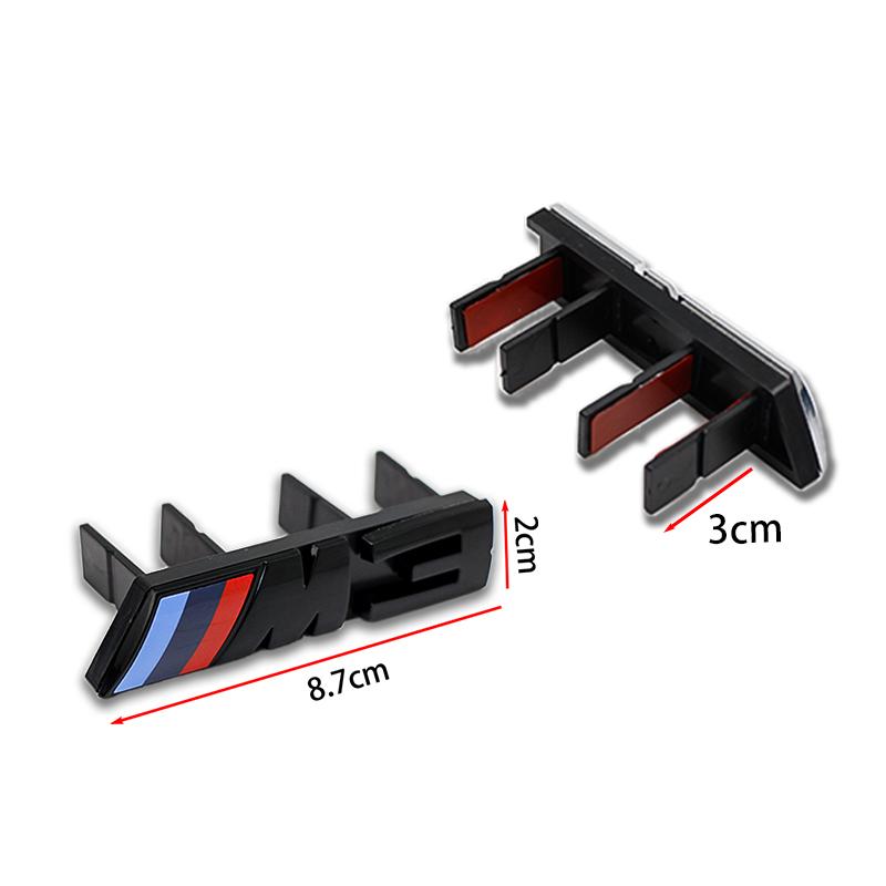 3D ABS M Logo Car Front Grille Badge Sticker For BMW M Emblem E46 E36 E34 F10 E90 M1 M2 M3 M4 M5 M6 M7 M8 Decorative Accessories nlxk36