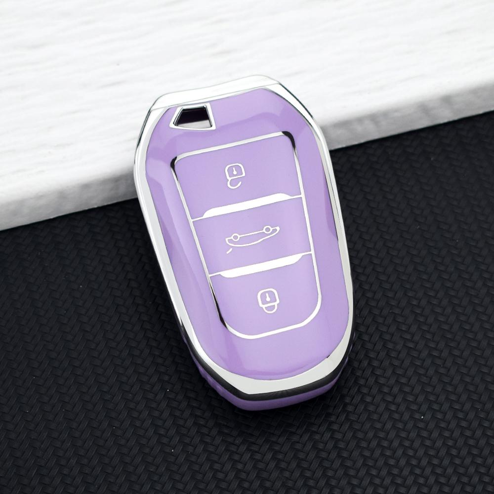 Tpu Key Case Shell For Peugeot 308 408 508 2008 3008 4008 5008 For Citroen C4 C4L C6 C3-Xr Picasso Ds3 Ds4 Ds5 Car Remote Cover