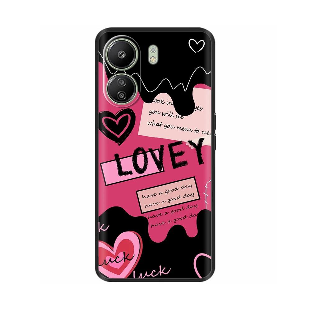 Case For Xiaomi Redmi 13C 4G Case Phone Cover Cool Sweet Soft Smooth Liquid Silicone Back Cover For Redmi 13 C Redmi13C Fundas