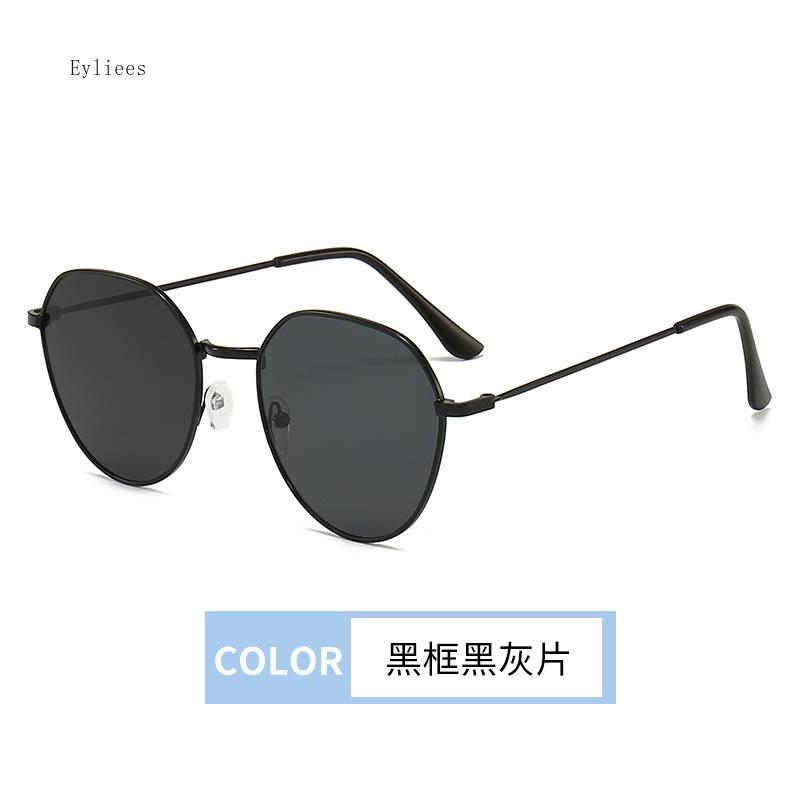 

Men Women Unisex Eyeglasses Metal Frame Driving Sun Glasses Summer UV400 Sunglasses Polygon Mirrored Lens Small Square Sunglasses