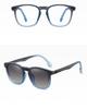 2 In 1 Magnet Polarized Sunglasses Men Women Classic New Square Gradient Sunglasses Anti-Blue Glasses Frame Clear Prescription