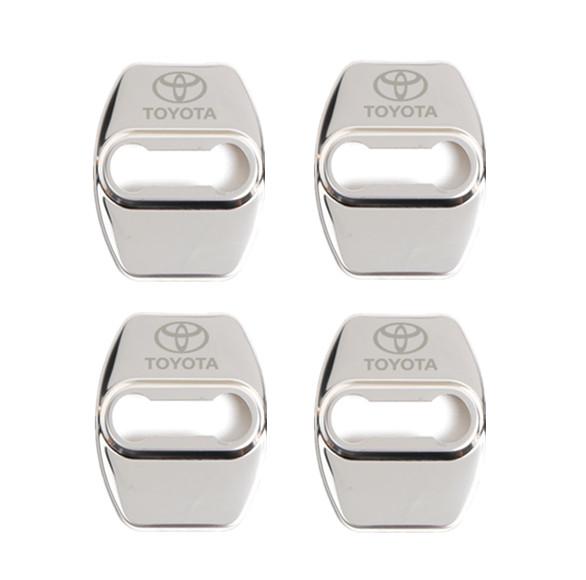 ANP1 For Toyota Vios Corolla Rav4 Auris Camry Yaris Car Stainless Steel door lock Cover chr Avensis Land Cruiser FJ sticker protect