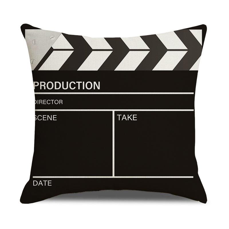New Home Retro Movie Subtitle Sofa Office Linen Pillow Cover Cushion Cover
