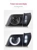 Toyota Old Prado LC90 Defender-Style Headlight Assembly: LED Daytime Lights & Bi-Beam Projector