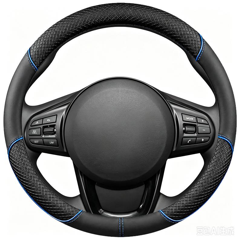 For Toyota Supra GR A90 A91 MK5 -2024 Red Stitch Car Steering Wheel Cover DIY Suede Interior Accessory