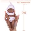 7Inch Vinyls Reborns Doll Life Like Reborns African Baby Dolls For Child Soothing And RolePlaying Education Toy
