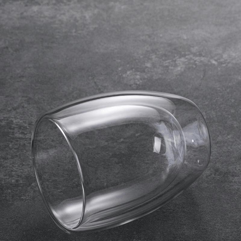 Shangqi Double-Wall Egg-Shaped Glass Cup Set