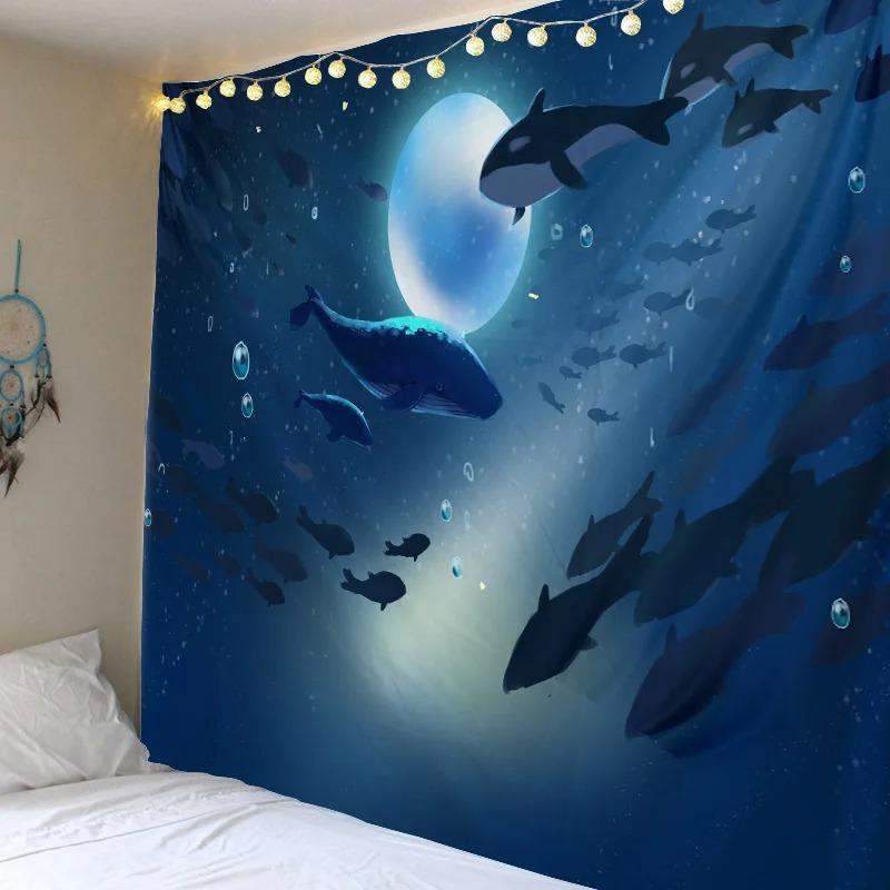 Декоративный гобелен с океанской акулой — фото 6