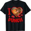 I Love Punch Cute Baby Monkey Punch T-Shirt