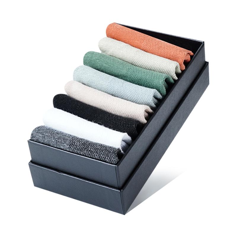 Men's Breathable Socks Solid Color Male High Quality Business Comfortable Soft Casual Cotton Ankle Socks New