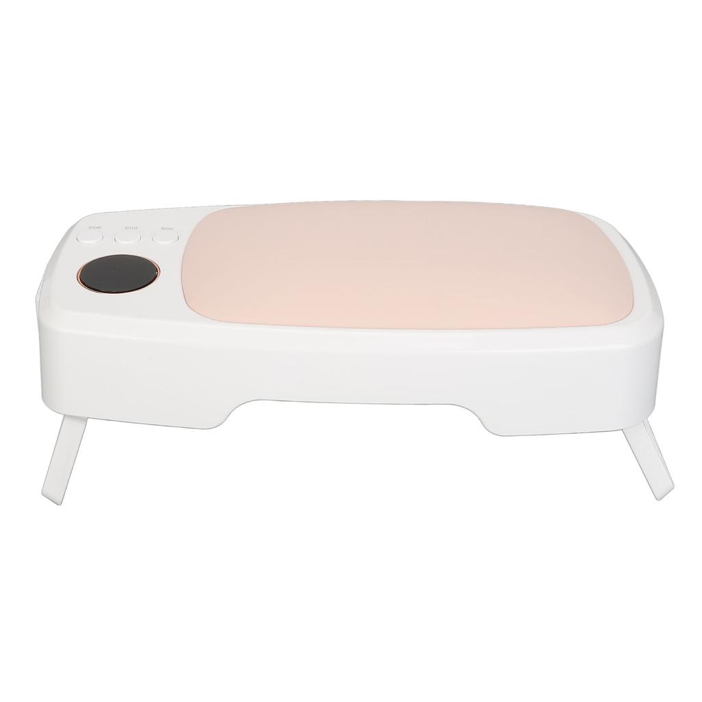 Nail Arm Rest UV LED Lamp Folding PU Padded Hand Pillow 24pcs Light Chips UV Gel Nail Dyer 100‑240V