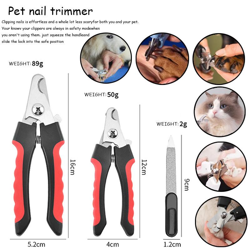 Professional Dog Nail Clipper - Dog Nail Trimmer - Easy and Safe Pets Grooming Clippers - Cat Claw Trimmer with Safety Guard