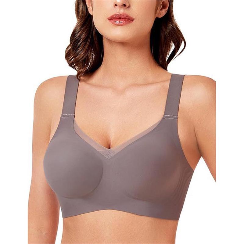 Seamless Push-Up Wireless Bra for Large Busts - Anti-Sag, Comfortable Women's Underwear
